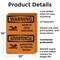 Signmission Swim At Your Own Risk With Symbol Bilingual, 10 in W x Rectangle, Plastic OS-2PACK-WS-P-1014-L-12844 - alternate 2